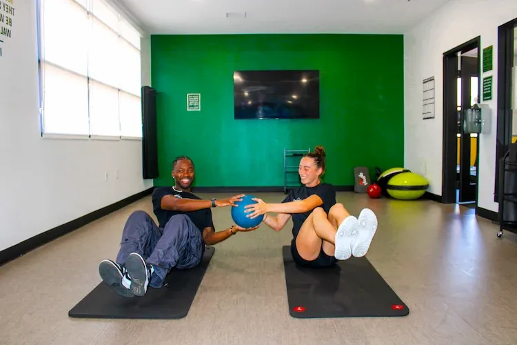 Students training at CU Active